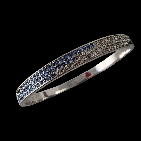 Coach bangle bracelet bangle petite pave rhinestones silver - Picture 11 of 12